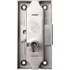 Image de Serrure espagnolette 80x55mm axe 35mm longueur du canon 12mm gauche finition fer - DEVISMES - 12383-005-G