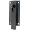 Image de Verrou targette aluminium droit 120mm noir RAL9005 - BURGAUD - 3VR92001