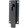 Image de Verrou targette aluminium droit 120 mm noir RAL9005 BURGAUD 3VR92001