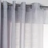 Image de Voilage tamisant, Lola gris l.300 x H.240 cm