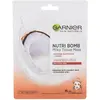 Image de Garnier, Masque pour le visage, Skin Naturals Milky Tissue Mask - Masque textile pour le visage au lait de coco pour peaux sèches (28 g)