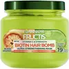 Image de Garnier, Masque capillaire, Fructis Vitamin & Strength Biotin Hair Bomb Mask - Masque fortifiant pour cheveux faibles prone (320 ml)