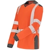 Image de T-shirt manches longues fluo SAFE XP HV orange/bleu marine T4/XL CEPOVETT 22-9T85-404-4/XL