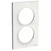 Image de Plaque Odace Styl - Blanc brillant - Double verticale 57mm
