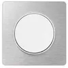 Image de Plaque Odace Touch - Aluminium avec liseré blanc - Unique