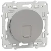 Image de Prise RJ45 ODACE grade 3 (multimédia) STP Aluminium - SCHNEIDER ELECTRIC - S530476