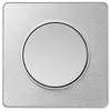 Image de Plaque Odace Touch - Aluminium brossé avec liseré aluminium - Unique