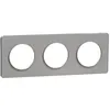 Image de Schneider Electric - Plaque 3 postes entraxe 71mm Gris - Odace Touch - Schneider