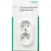 Image de Prise de courant double 2 Pôles + Terre Schneider Electric Odace Blanc