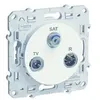 Image de SCHNEIDER ELECTRIC Prise TV / SAT / FM Odace blanc