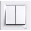 Image de Schneider Electric - Double interrupteur va-et-vient Asfora 40mm - à encastrer - Schneider