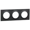 Image de Plaque ODACE Styl anthracite 3 postes horizontal/vertical entraxe 71mm - SCHNEIDER ELECTRIC - S540706