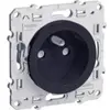Image de Prise De Courant 2P+T Sr - Anthracite - Fixation Par Vis - Bornes Auto - Schneider Odace