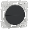 Image de Bouton poussoir ODACE anthracite à 2 boutons montée/descente pour volet SCHNEIDER ELECTRIC S540207