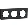 Image de Plaque ODACE TOUCH horizontal/vertical anthracite 3 postes - SCHNEIDER ELECTRIC - S540806