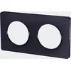 Image de Schneider Electric - Plaque de finition 2 postes horizontale/verticale - anthracite - Odace - Schneider