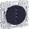 Image de Prise téléphone en T 8 contacts à vis - anthracite - Odace - Schneider