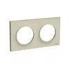 Image de Plaque Odace Styl - Sable - Double horizontale / verticale 71mm