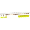 Image de Peigne monobloc RESI9 1 P + N 63A 13 modules avec cache dents 5m - SCHNEIDER ELECTRIC - R9PXH213R