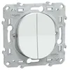 Image de Mécanisme combiné va et vient et poussoir OVALIS 10 AX blanc - SCHNEIDER ELECTRIC - S320285