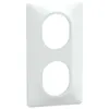 Image de Schneider Electric - Plaque finition 2 postes Verticale Blanc 71 mm - Ovalis - Schneider