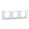 Image de Schneider Electric S320706 Plaque 3 postes Ovalis 71mm Blanc