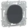 Image de Schneider Electric - Bouton poussoir fermeture 10A anthracite - Ovalis - Schneider