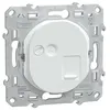 Image de Schneider Electric - Prise RJ45 cat 6 blindée auto Blanc - Ovalis - Schneider