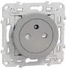 Image de Schneider Electric - Prise affleurante avec terre 2P+T aluminium 16A - Odace - Schneider