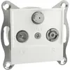 Image de Schneider Electric Prise TV, radio, SAT Asfora blanc (RAL 9003) EPH35701 (Prise antenne), Parabole : accessoires, Blanc