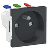 Image de Prise de courant 2P+T Unica - 90° - 16A - Anthracite