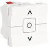 Image de Interrupteur volet-roulant 3 touches 6 A 2 modules blanc Unica