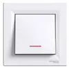 Image de Interrupteur va et vient + voyant 10A - anthracite - Unica - Schneider