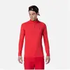 Image de Rossignol, Hommes, T-shirt, Classique T-Shirt mit 1/2-Reissverschluss, Rouge, (L)