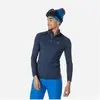 Image de Rossignol, Hommes, T-shirt, Classique T-Shirt mit 1/2-Reissverschluss, Bleu, (M)