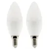 Image de Zenitech - Lot de 2 ampoules LED Flamme 4.9W E14 450lm 4000K