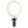 Image de Zenitech - Ampoule déco e filaments LED sphérique E14 4W - Blanc chaud - 400lm 2700K