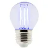 Image de Zenitech - Ampoule LED déco filament - Bleu 3W E27 sphérique - Elexity
