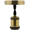 Image de Zenitech - Kit de suspension luminaire métal avec cordon textile Cuivre