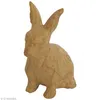Image de Lapin assis 11 cm en papier mâché