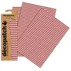 Image de 3 feuilles Décopatch - Damier rouge 738