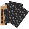 Image de 3 feuilles Décopatch - Diamants noirs 764