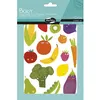 Image de Set de 6 planches A5 à gommettes Maildor Baby Fruits et Légumes