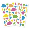 Image de Set de 6 planches A5 à gommettes Maildor Baby Multiforme Fluo