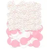 Image de Cadoons - Duo confettis Baby Shower - Duo de décoration bébé rose gold et pastilles en papier rose et blanc