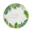 Image de 6 assiettes carton anniversaire tropical party 23cm - sud trading cd5523b