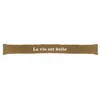 Image de Coussin bas de porte moutonneux brodé