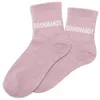 Image de Chaussettes - Femme - Rose avec paillettes - Gourmande - Taille 36/42 - Humour - Cadeau