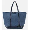 Image de Cabas L Zippe Denim par Vanessa Bruno Bleu T.U Sacs