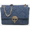 Image de Grand Moon En Lin Denim par Vanessa Bruno Bleu T.U Sacs